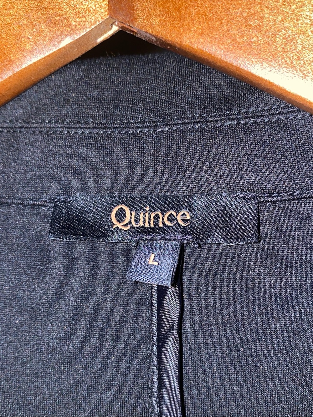Quince Black Women's Open-Front Boxy Blazer Jacket - Picture 5 of 8